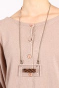 Image of (+90) plexi-wood Necklace