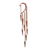 Image of Ear cuff with rose-gold spikes
