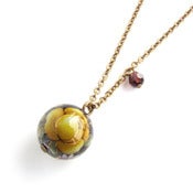 Image of Little bead necklace with yellow rose