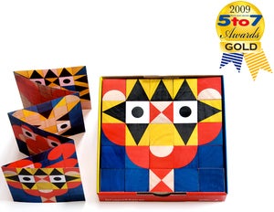 Image of ShapeMaker Wooden Toy 25 Rubberwood Blocks