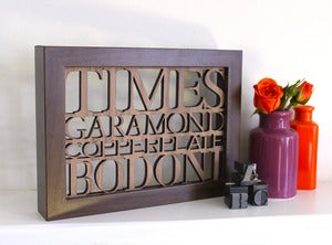 Image of 5x7 Serif Typography Wall Art 