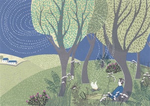 Image of The Cook-Fire at Turkey Hill - Limited Edition Silk Screen Print