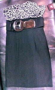 Image of B&W Leopard Tube Dress