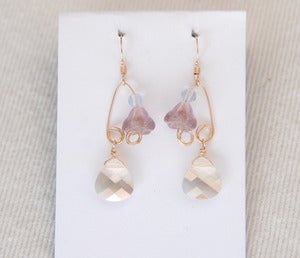 Image of fish lure inspired swavorski silver in Gold