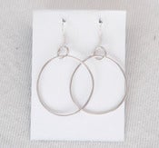 Image of Silver plated Copper Hoops