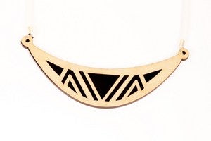 Image of Geometric navajo birch necklace