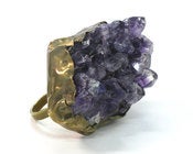 Image of Amethyst Lilith Double Ring