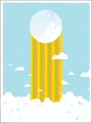 Image of Head in the Clouds Art Print