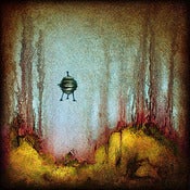 Image of 12x12" Panel Print - Drip Series - UFO 1