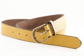Image of Yellow 'Regular' Leather Belt