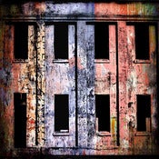 Image of 12x12" Panel Print - Photo Series - Angel Island Windows 2 Red