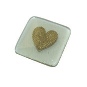 Image of Gold Heart Mini Magnet