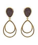 Image of Tracy Earrings - Shagreen
