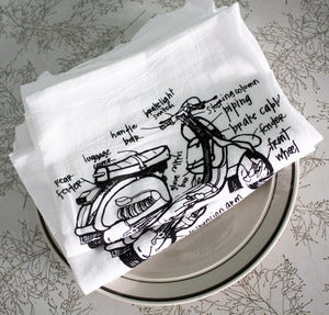 Image of super scooters - totally awesome hand towels