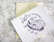 Image of vintage noisemaker blank note card