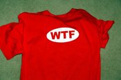 Image of WTF "Yuppie Bumper Sticker" Tee