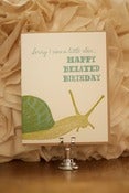 Image of Belated Birthday Snail