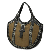 Image of The "Metal Maven" - Burnt Sienna & Black Purse