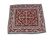Image of 5'.7"*4'.9" shyrdak, maroon and gray (22)