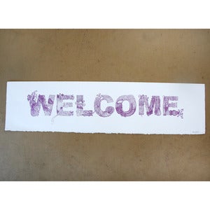 Image of Welcome Purple - PRINT