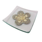 Image of Classic Gold Flower Bowl. 14cm, 22cm