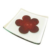 Image of Classic Red Flower Bowl. 14cm, 22cm