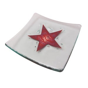 Image of Classic Red Star Dish. 14cm, 22cm
