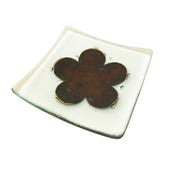 Image of Classic Mocha Flower Bowls. 14cm, 22cm