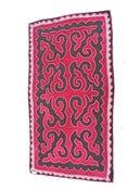 Image of 4'.7"*2'.5" shyrdak, brown and dark pink (37)