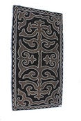 Image of 5'.2"*2'.7" shyrdak, light brown and dark brown (39)