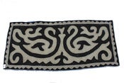 Image of 5'.2"*2'.2" shyrdak, black and white (40)