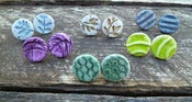 Image of Bigbutton Earrings (Available in 6 colours)