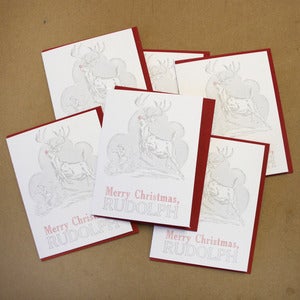 Image of Merry Christmas, Rudolph - Set of 6 Cards