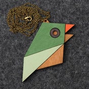 Image of Geometric Bird - Sparrow Necklace