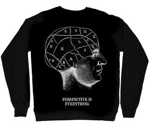 Image of PERSPECTIVE IS EVERYTHING - PHRENOLOGY crew neck sweater