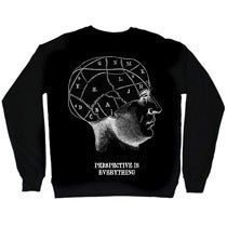 Image of PERSPECTIVE IS EVERYTHING - PHRENOLOGY crew neck sweater