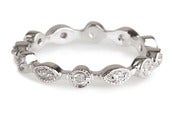 Image of Kara Ackerman <i> Talulah <i/> Marquise Rings in Sterling Silver with White Stones