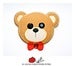 Image of Swarovski Plush Bear Pin 