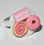 Image of Dollies Pink Treats Plate Ring