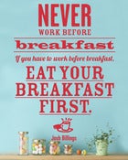 Image of Breakfast with Josh WALL DECAL
