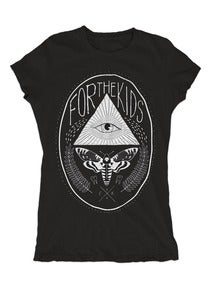 Image of All Seeing Eye & Moth Ladies Tee