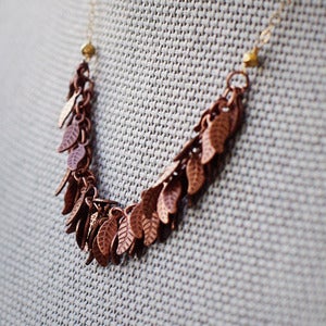 AUTUMN - Copper | Harper Street :  necklace fashion handmade leaves