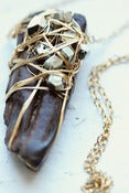 Image of Two Million Year Old Horse Tooth & Pyrite Necklace
