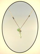 Image of Prasiolite, Aventurine, Freshwater Pearl Necklace - One-of-a-Kind (F770)