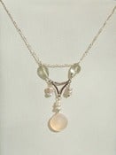 Image of Lilac Chalcedony, Prasiolite, Heishi Pearl, Sterling Necklace - One-of-a-Kind (F772)