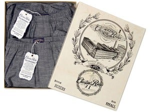 Image of Indigo Chambray Boxers (2 Pack)