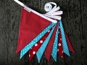 Image of Aqua and Red Bunting