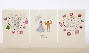 Image of Beaded Wedding Cards
