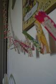 Image of Guirlande de tickets liberty sur fil d'argent