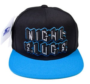 Image of NSH001 | Starter Snapback [BLACK/BLUE]